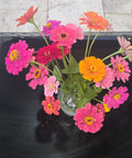 Seasonal Zinnia Flowers / One Monthly Bouquet